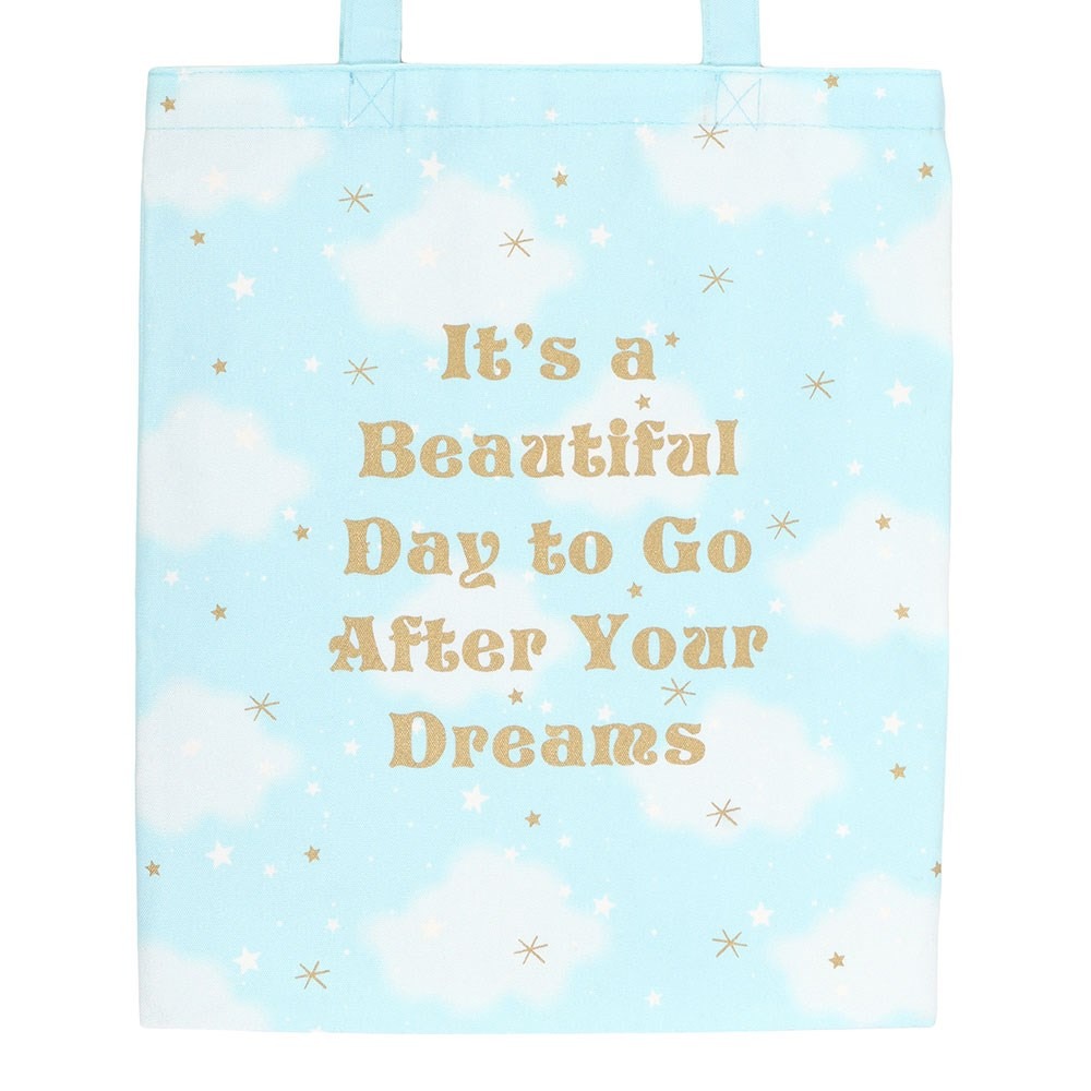 Something Different - Cloud Print Tote bag - Blue